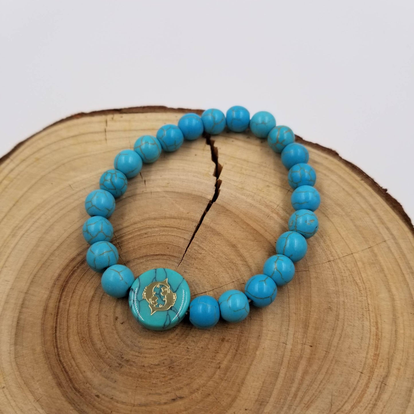 Handwoven Turquoise  Constellation Bracelet