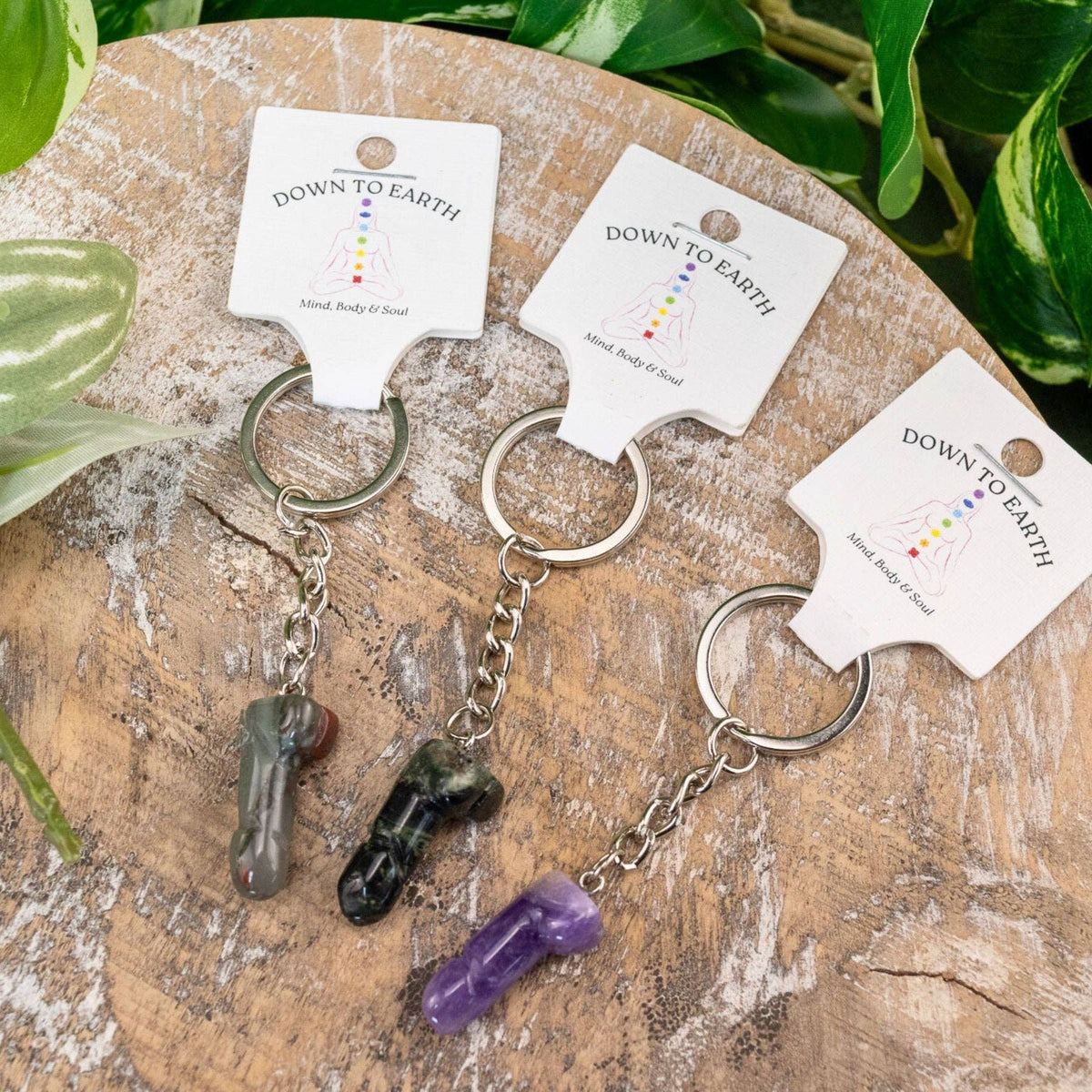 Crystal Phallus Penis Keychain