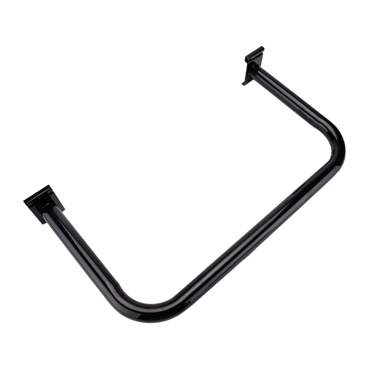 Black U-Shaped Hangrail For Wire Grid