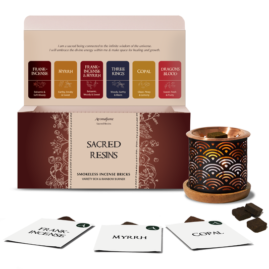 Resin Incense Bricks & Burner Gift Set | Frankincense & More
