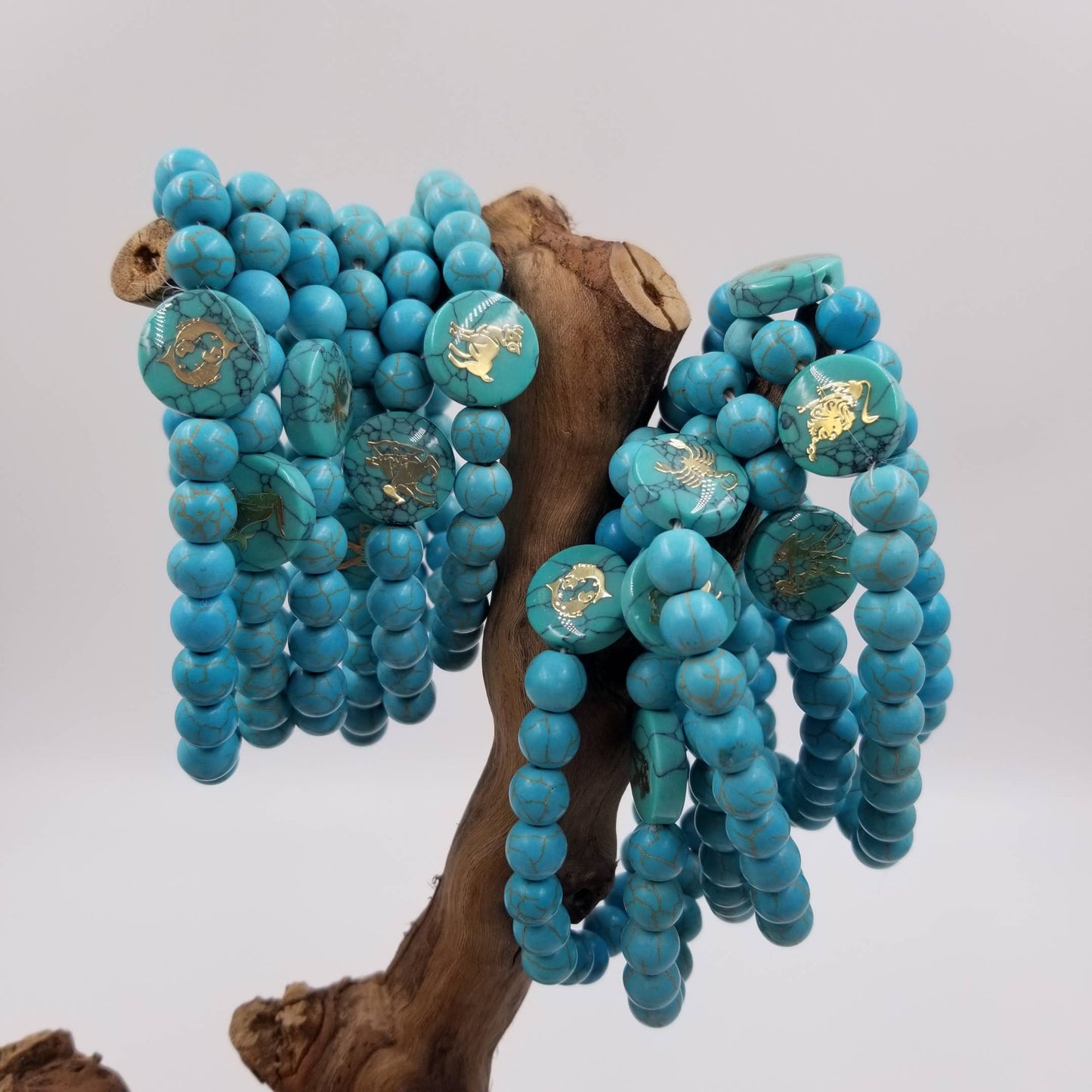 Handwoven Turquoise  Constellation Bracelet