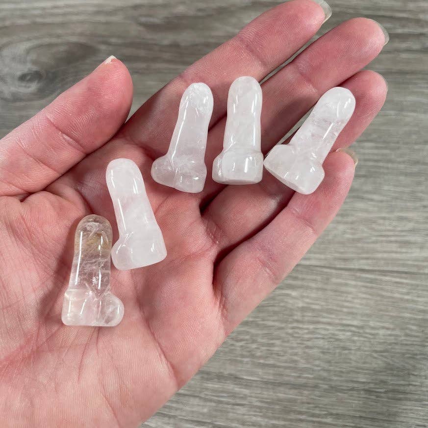 Crystal Phallic Figurine – Small Carved Gemstone Statue
