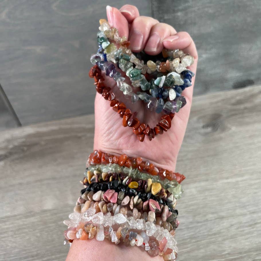 Gemstone Chip Bracelets