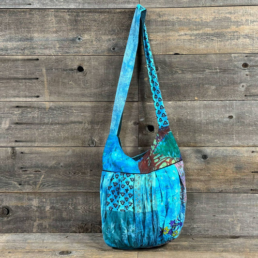 jaipuri Patchwork Ballon Tote Bag Made Of Up-Cycled Fabric