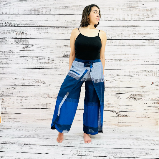 Printed Cotton Double Layer Palazzo Pant