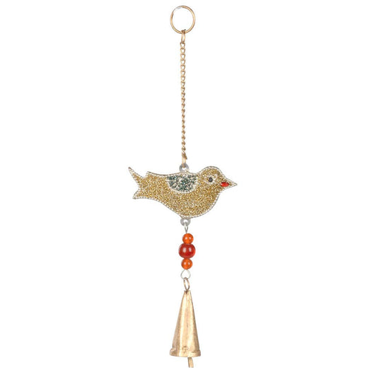 Mosaic Bird Windchime With Bells
