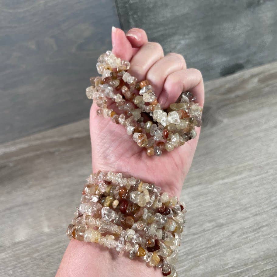 Gemstone Chip Bracelets
