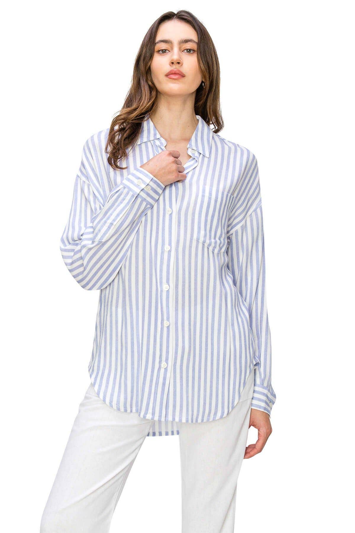 CALI1850 RELAXED LINEN BUTTON DOWN SHIRT (20728JLN486)
