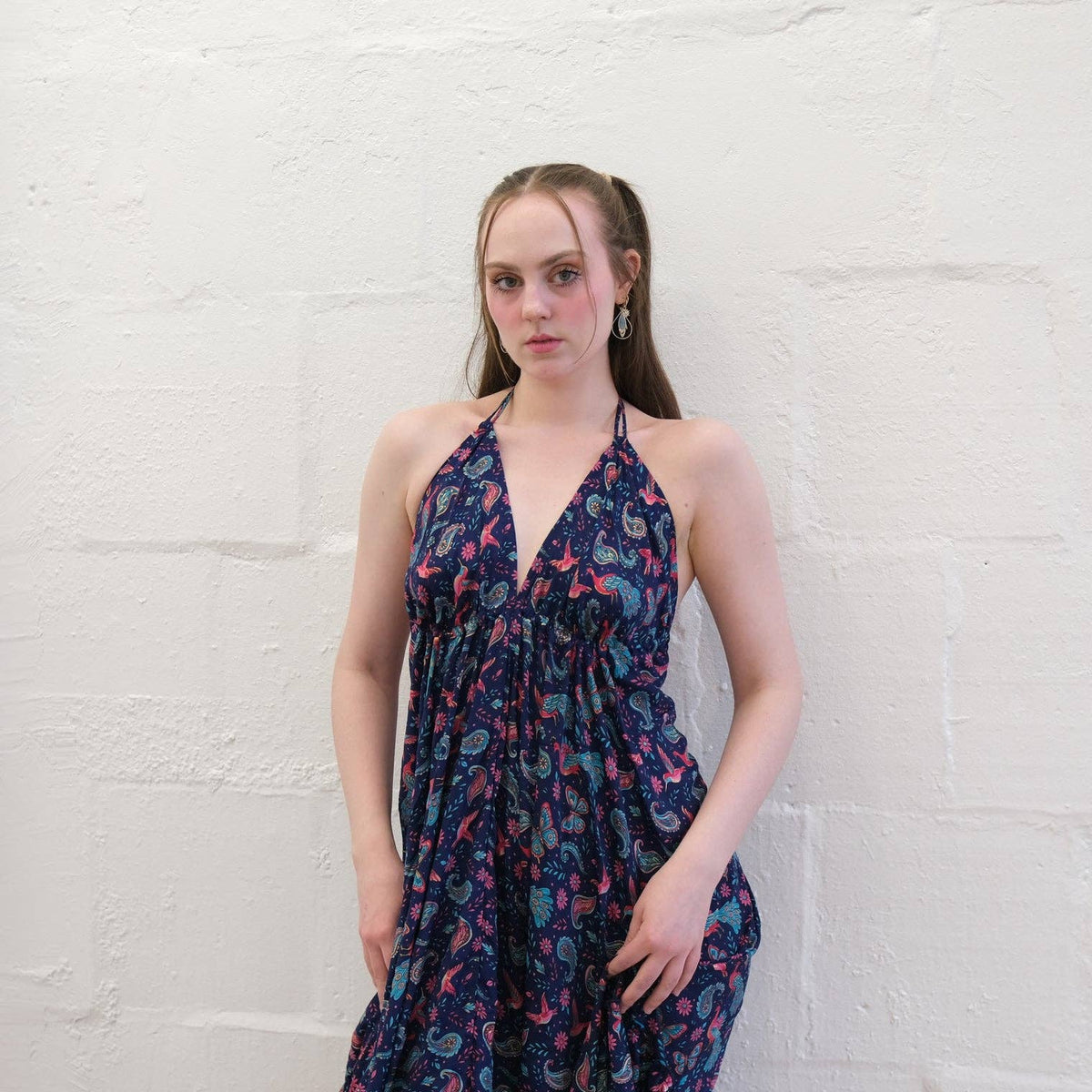 Boho Goddess Maxi Tiered Backless Dress