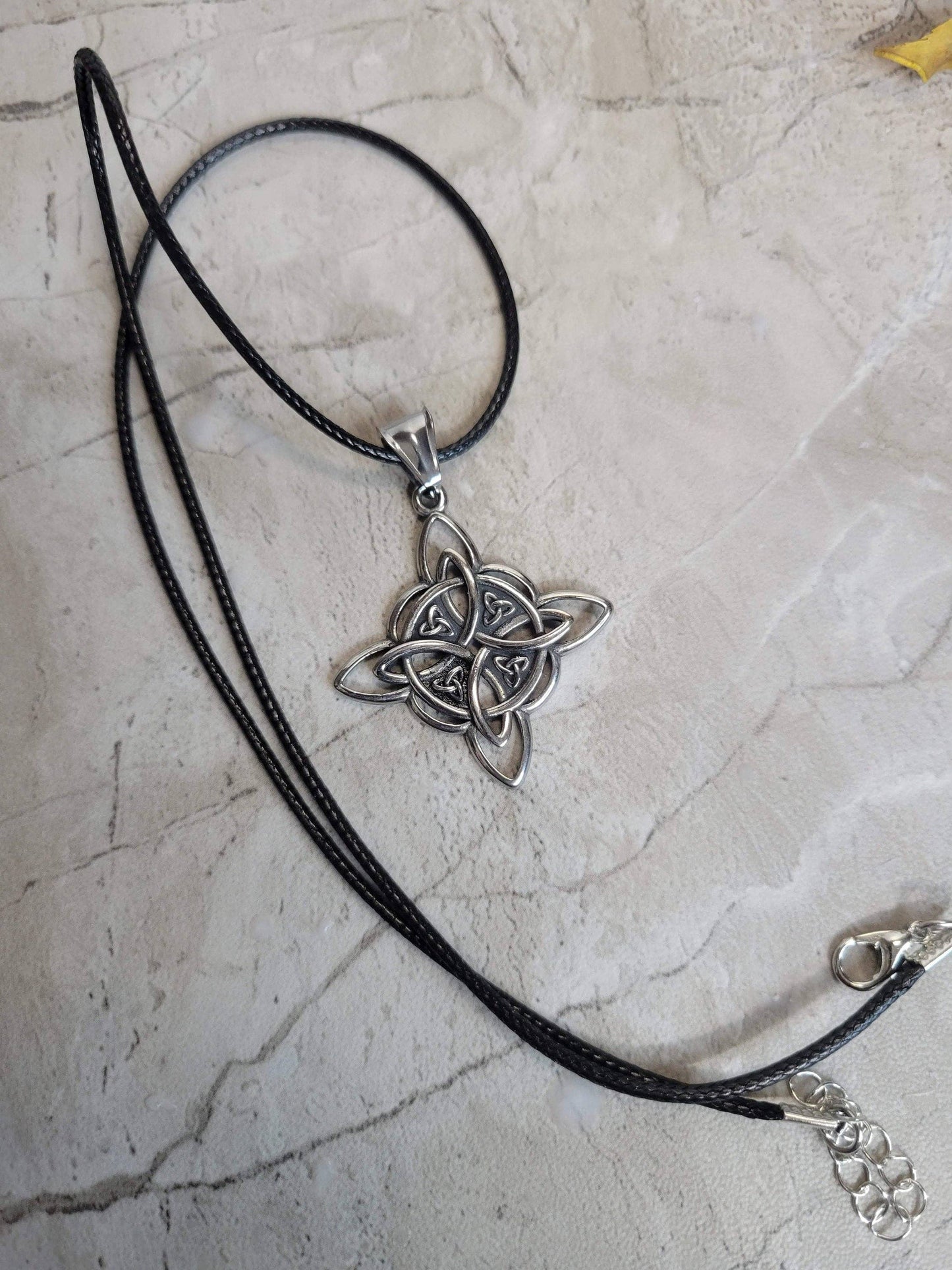 Witches Knot Necklace, Protection Charm Necklace, Witches