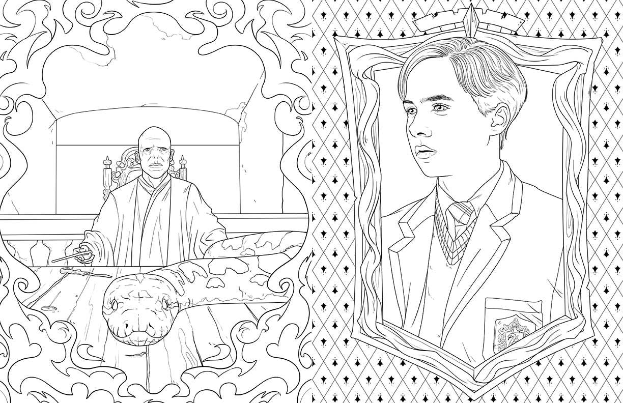 Harry Potter: Slytherin House Pride: The Official Coloring Book