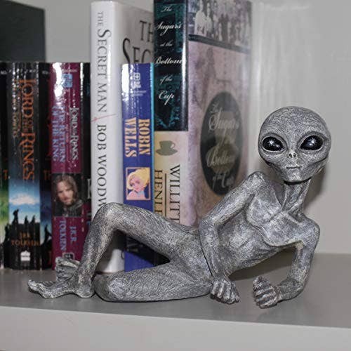 Alien Invasion Sexy 10” long Lying Male Alien Statue