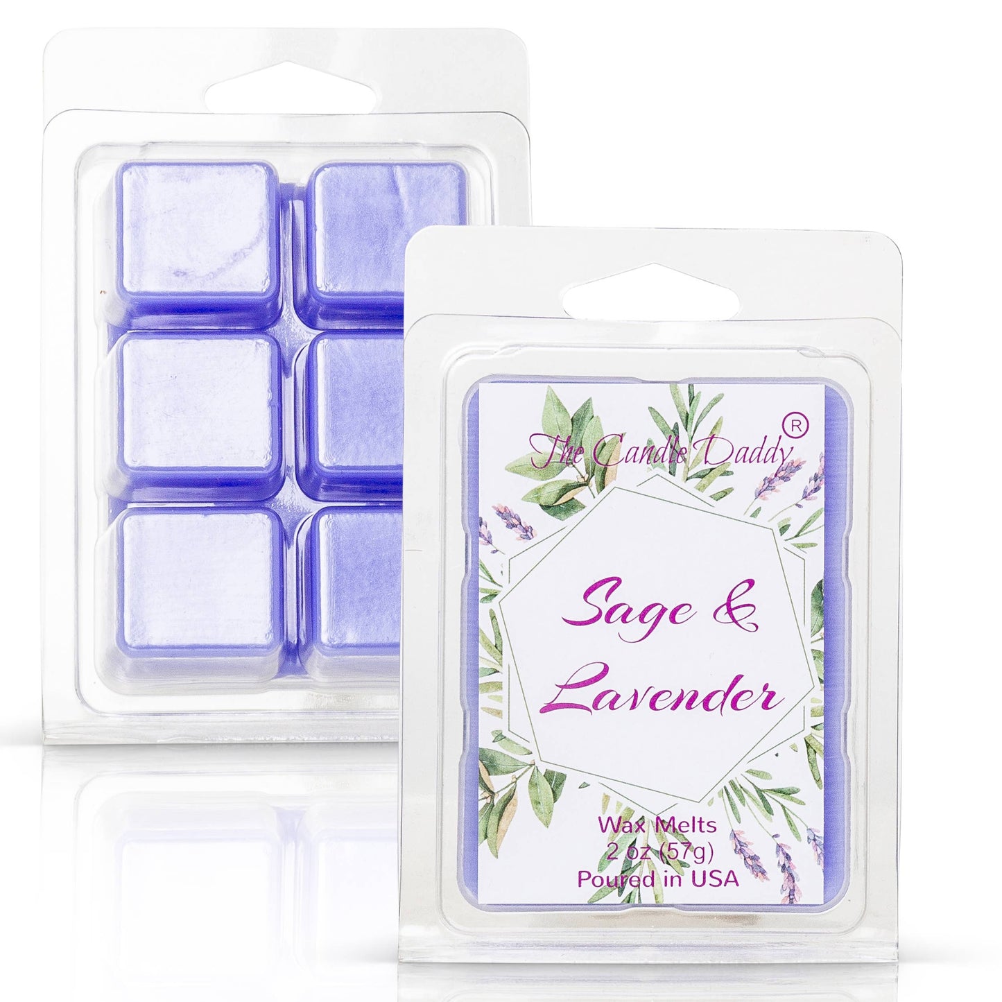 SAGE AND LAVENDER - RELAXING SAGE AND LAVENDER SCENTED MELT