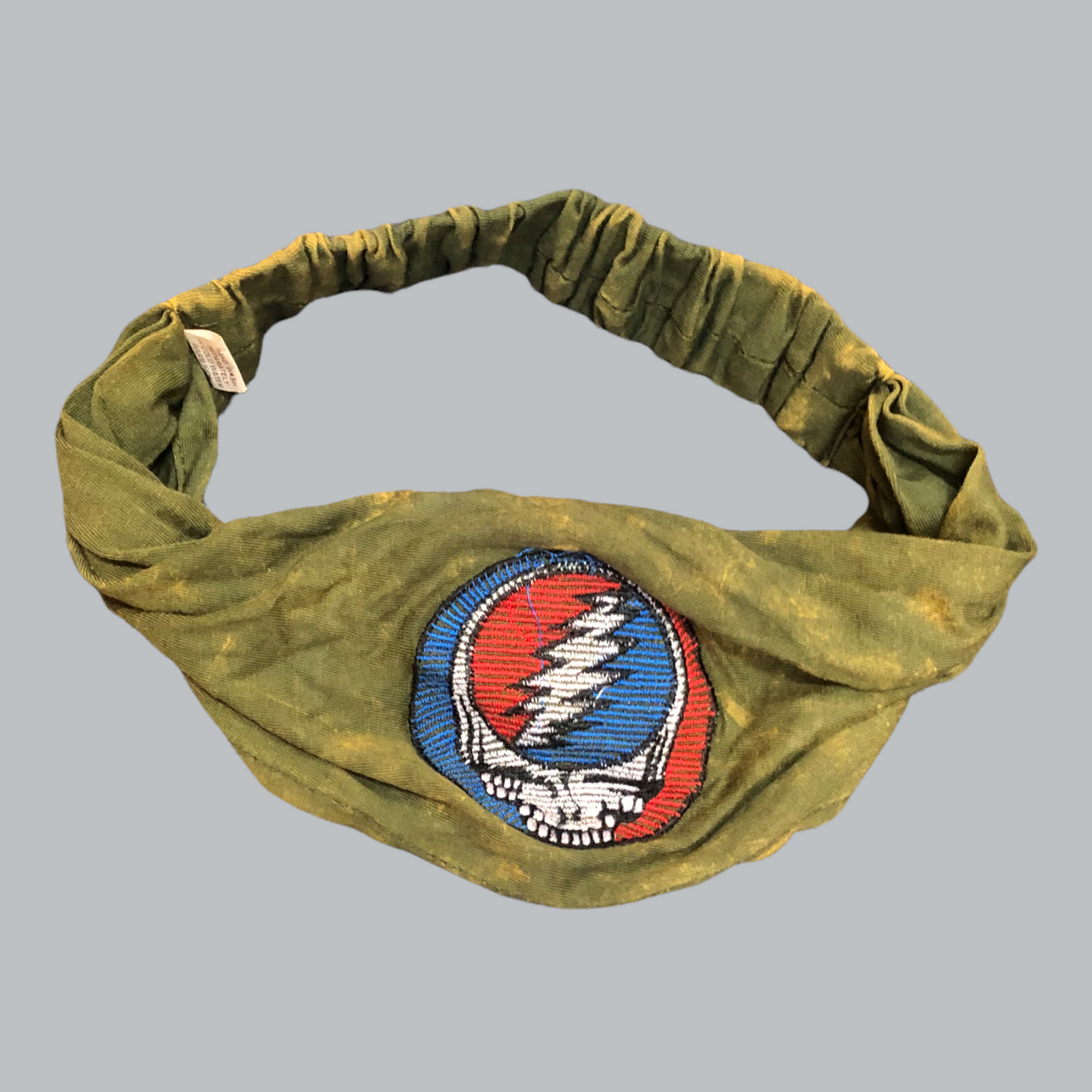 Grateful Dead Stonewashed Steal Your Face Embroidery Headban