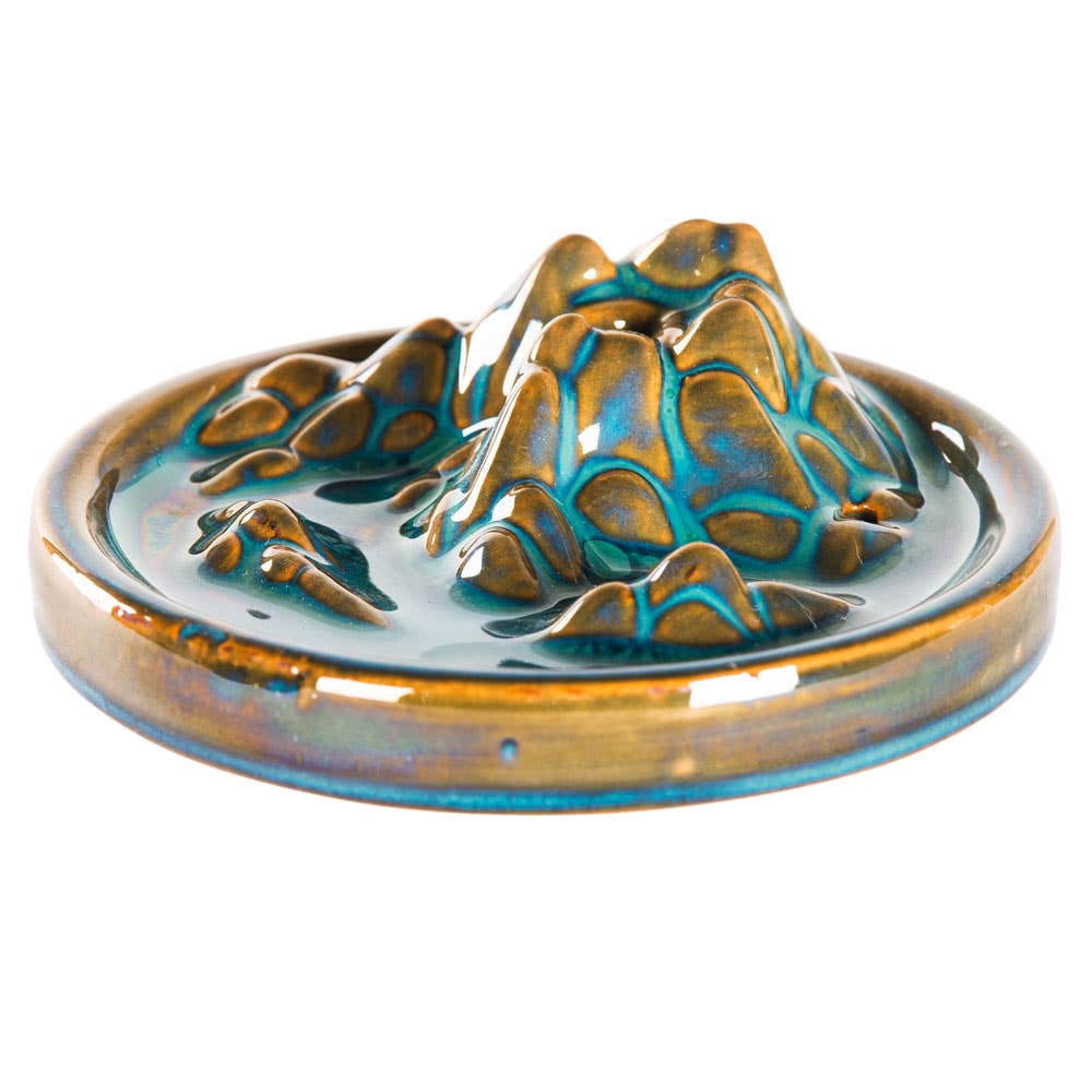 CERAMIC MOUNTAIN INCENSE BURNER
