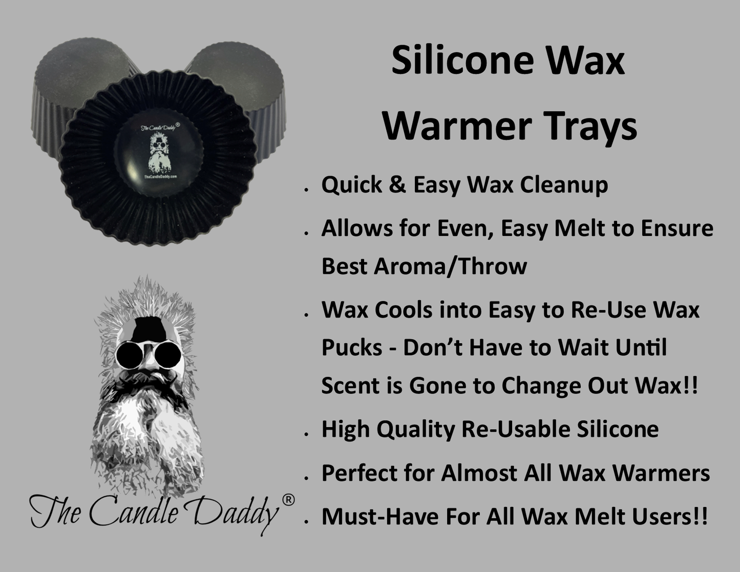 REUSABLE SILICONE WAX TART MELT WARMER LINERS - game changer