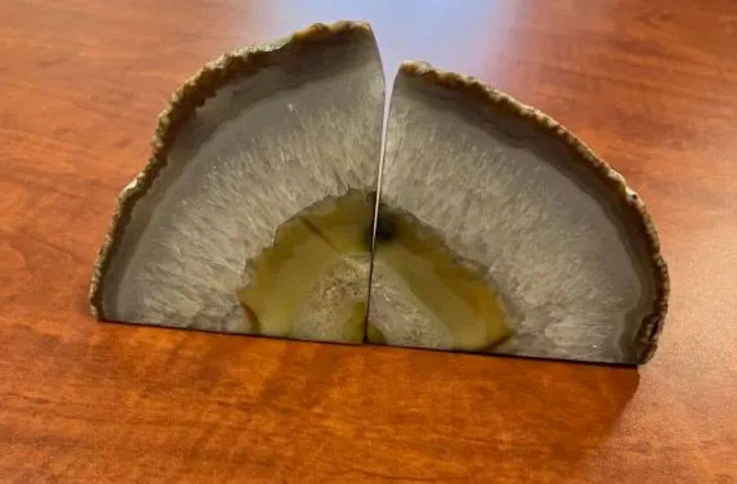 BOOKENDS GREEN AGATE- Sold by the piece