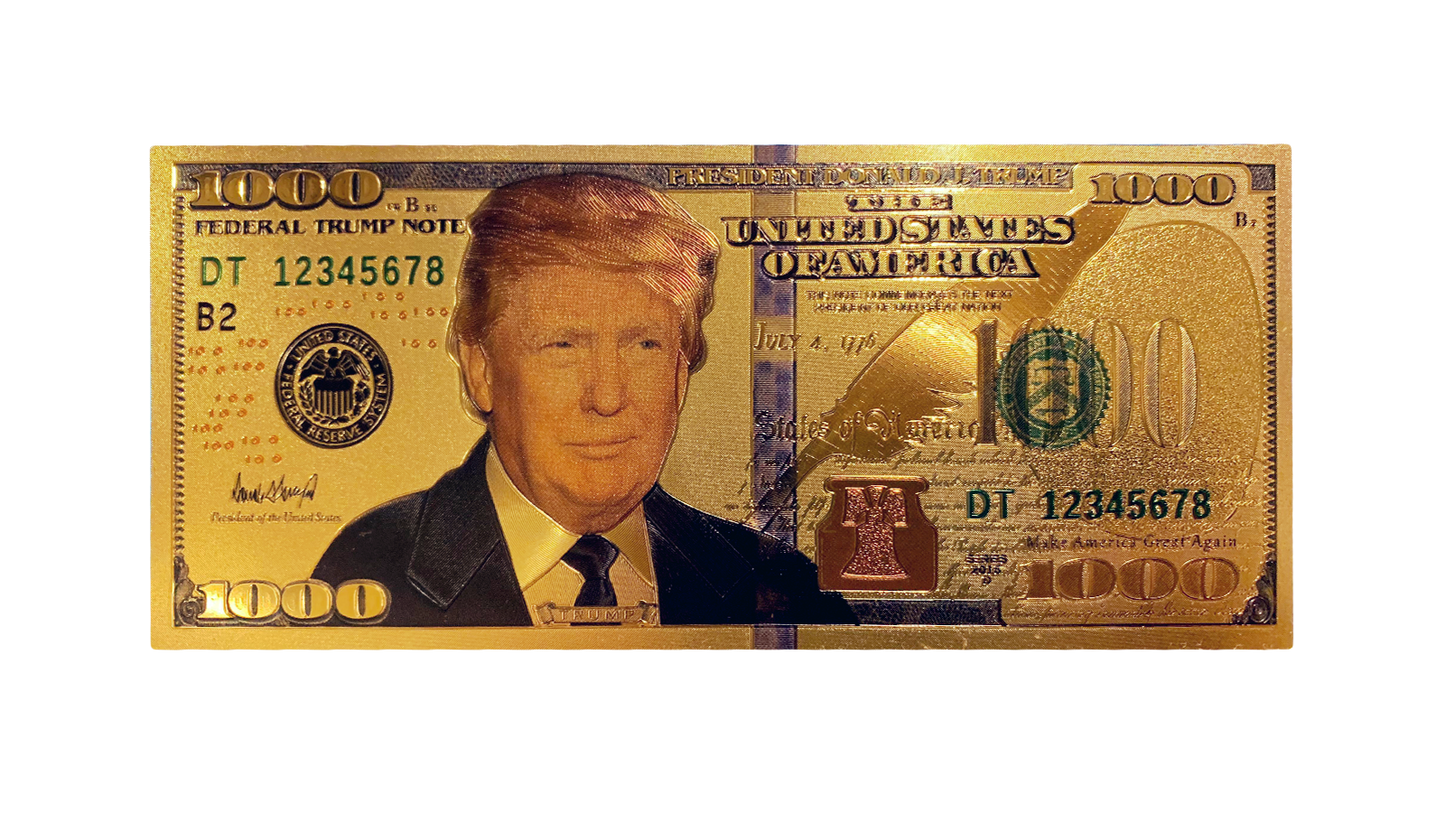 Gold Trump $1000 Bill
