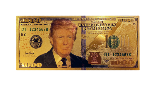 Gold Trump $1000 Bill