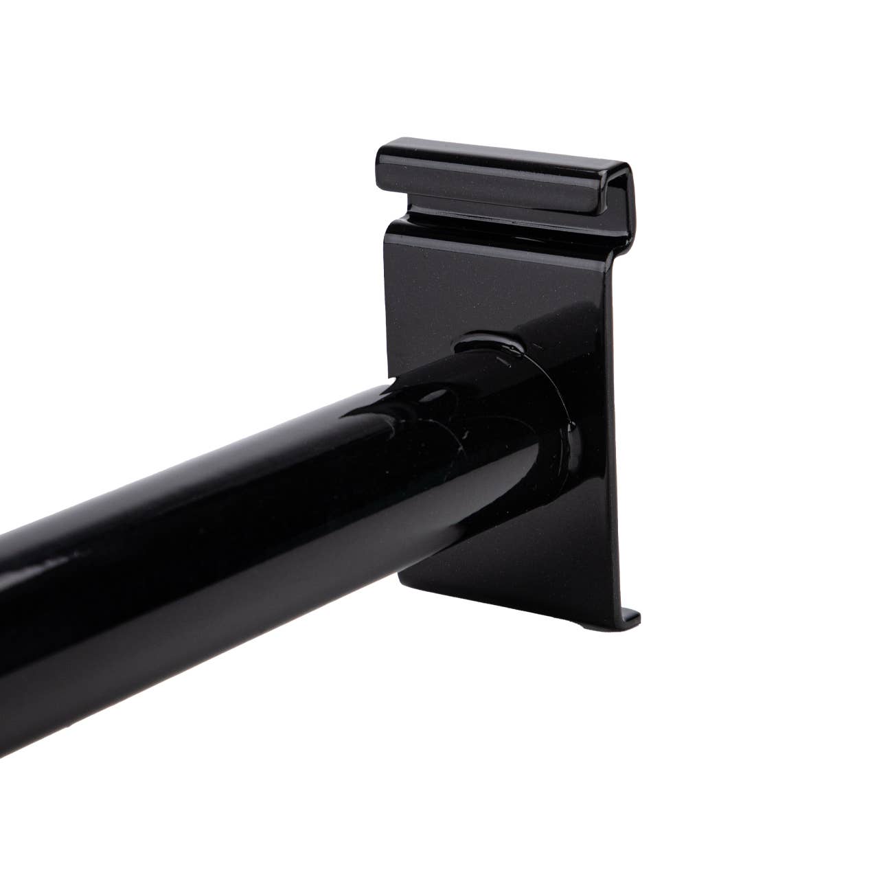 Black U-Shaped Hangrail For Wire Grid