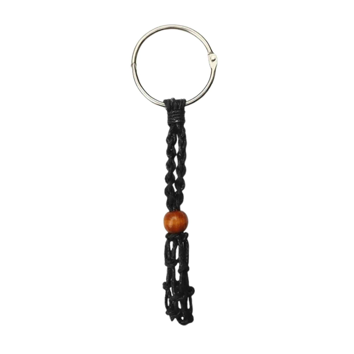 Adjustable Macrame Crystal Holder Keychain.