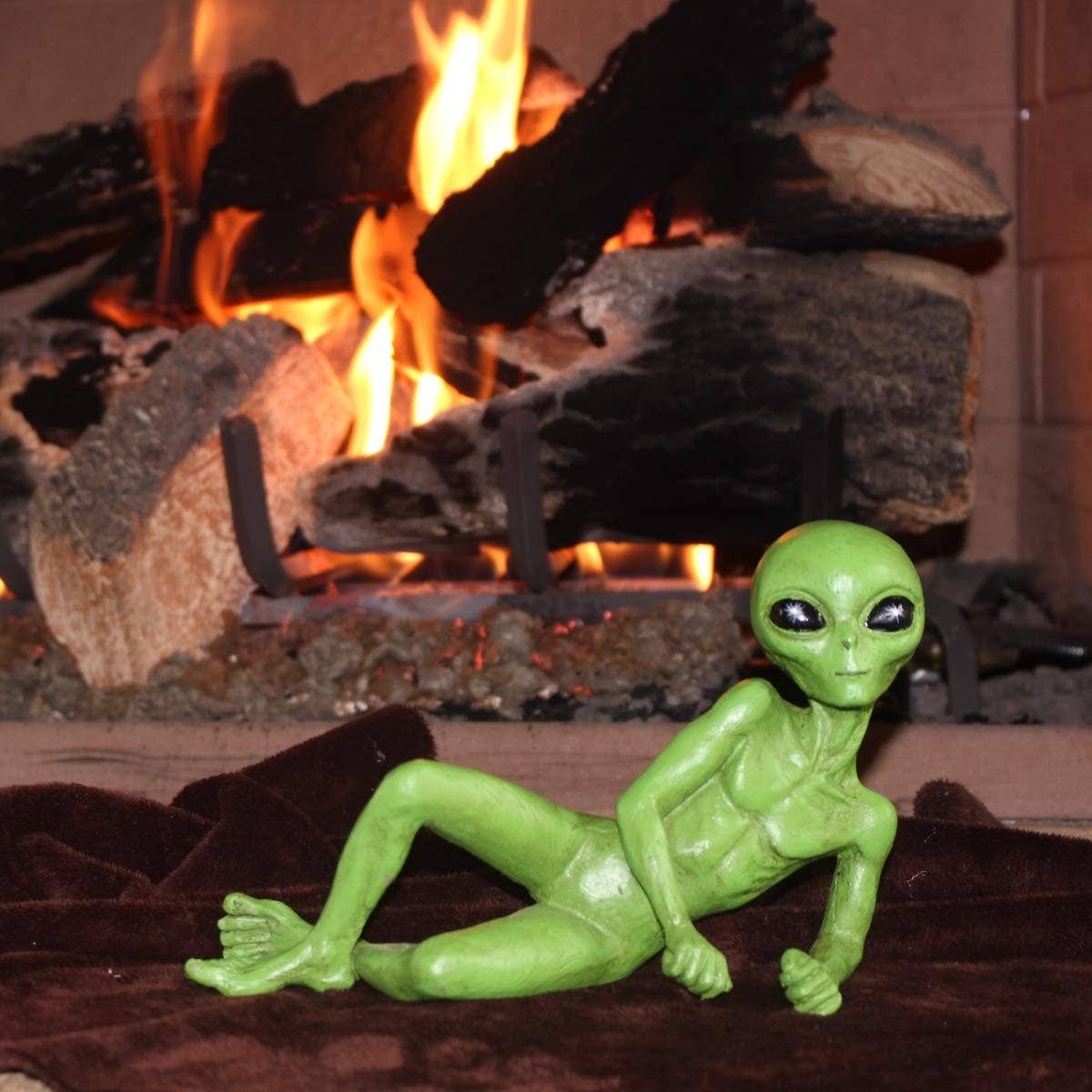 Alien Invasion Sexy 10” long Lying Male Alien Statue
