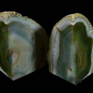 BOOKENDS GREEN AGATE- Sold by the piece