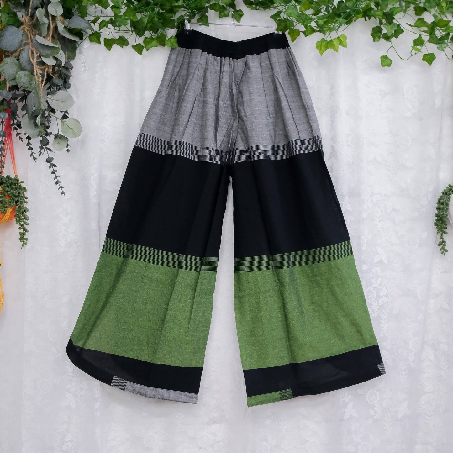 Printed Cotton Double Layer Palazzo Pant