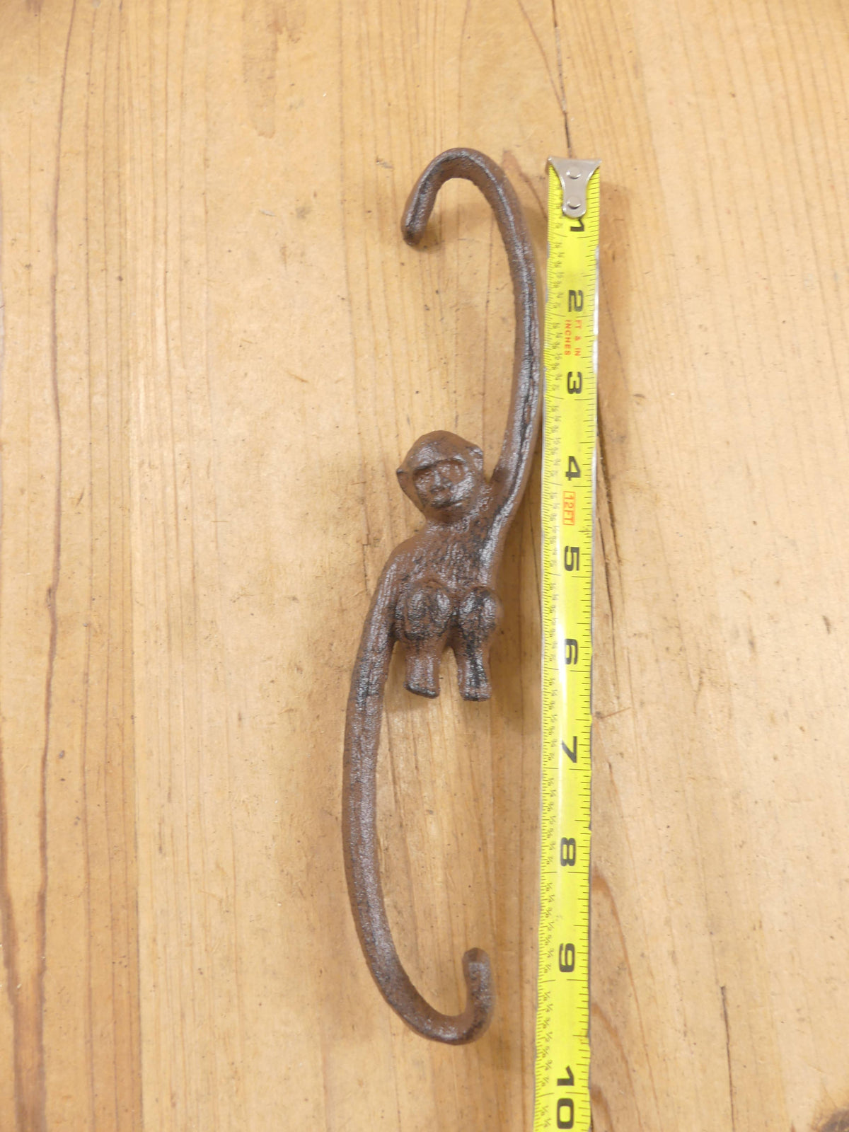 CAST IRON MONKEY HOOK  9 1/4"