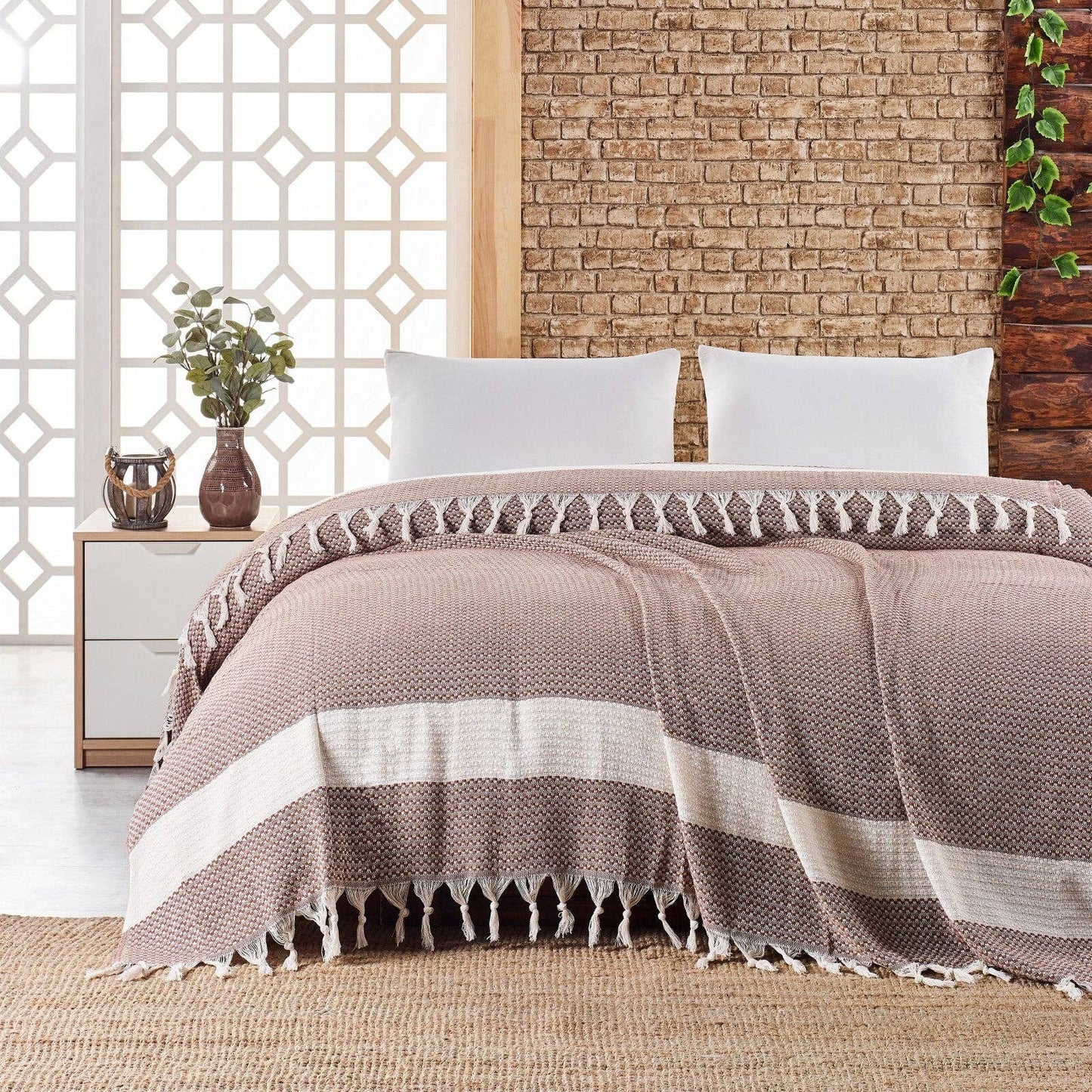 Throw Size Aegean Blanket – Soft & Breathable 100% Turkish Muslin - 7 Colors