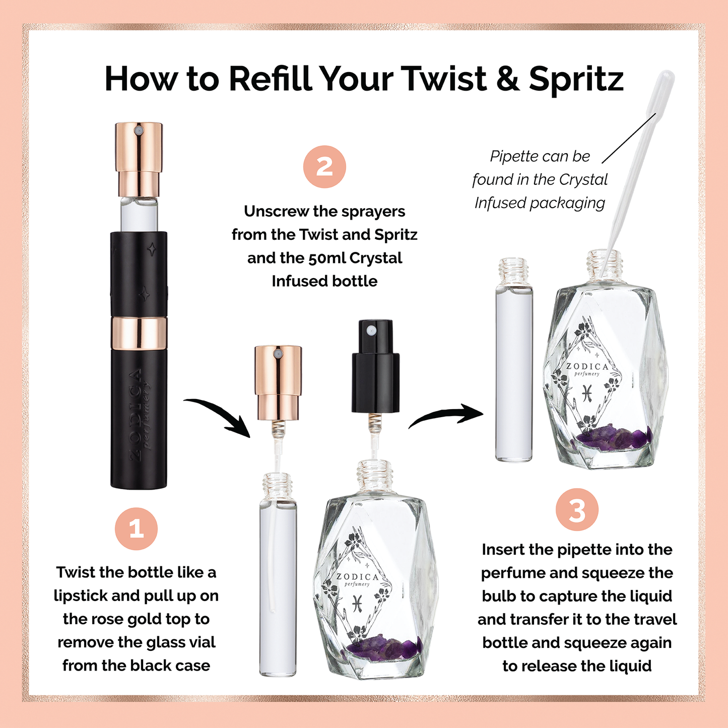 Zodiac Perfume Twist & Spritz Travel Spray