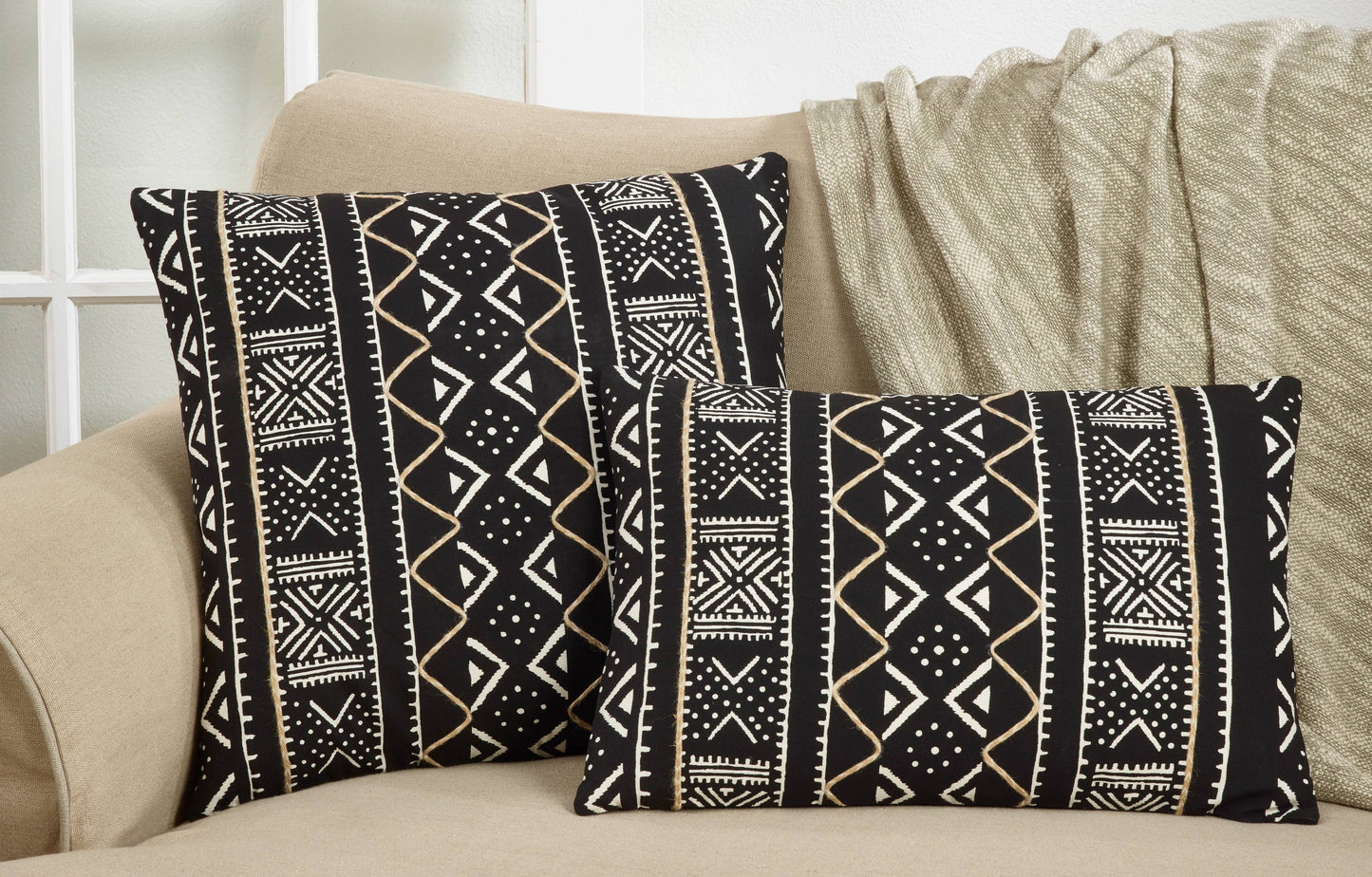Mud Cloth Throw Pillow