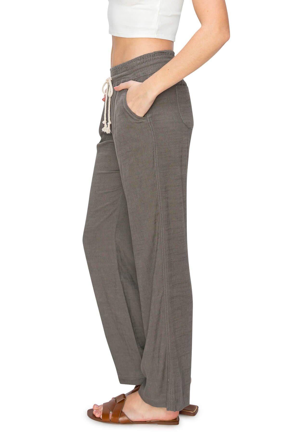 CALI1850 HIGH WAIST LOUNGE BEACH TROUSER (50130JLN260)