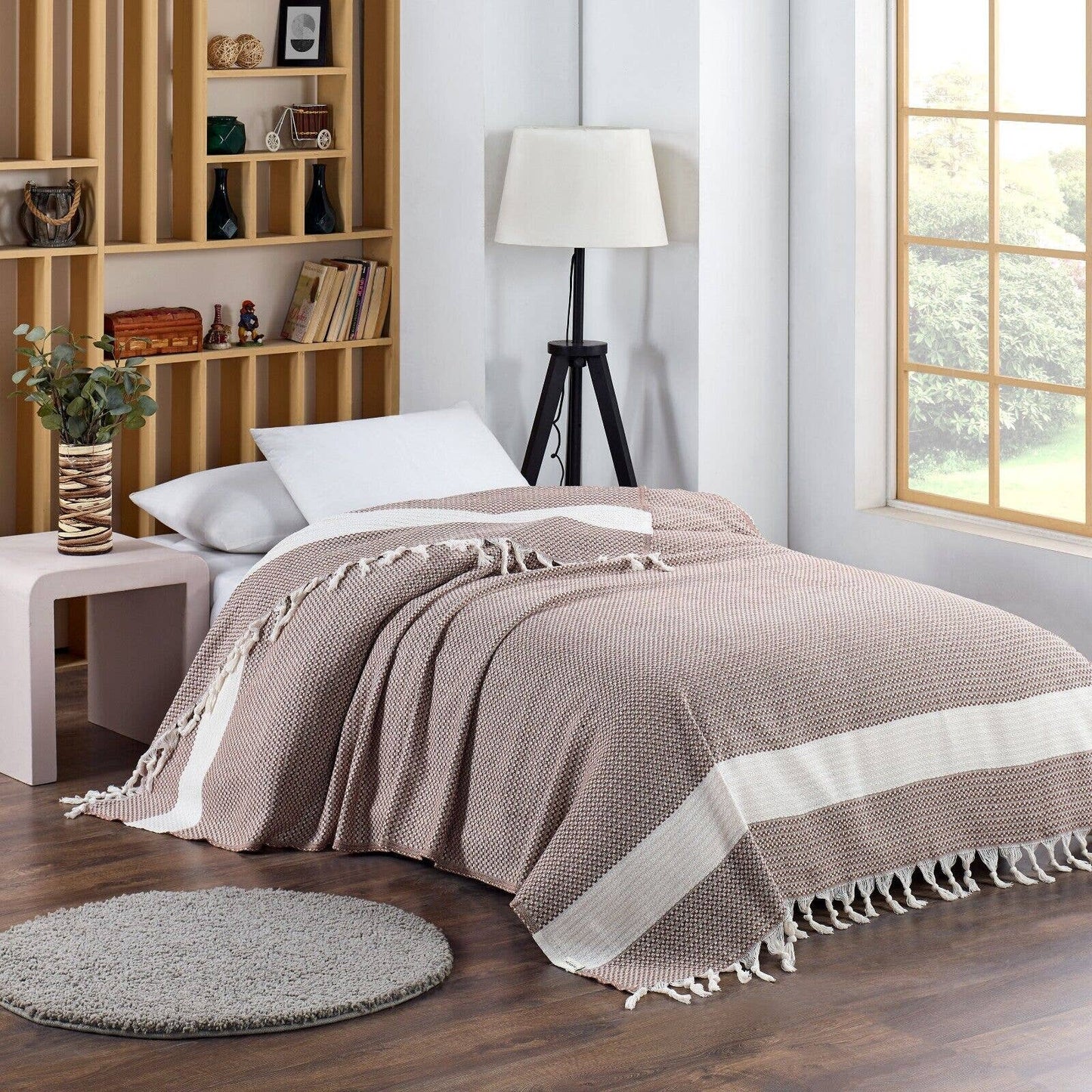 Throw Size Aegean Blanket – Soft & Breathable 100% Turkish Muslin - 7 Colors