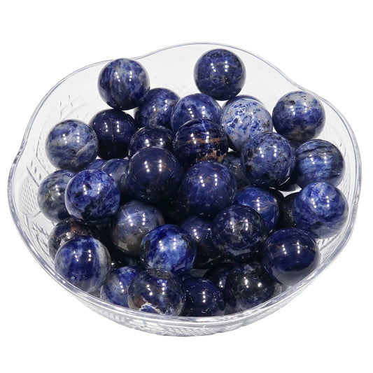 Natural Sodalite Sphere (20mm) - No Dye/Glass