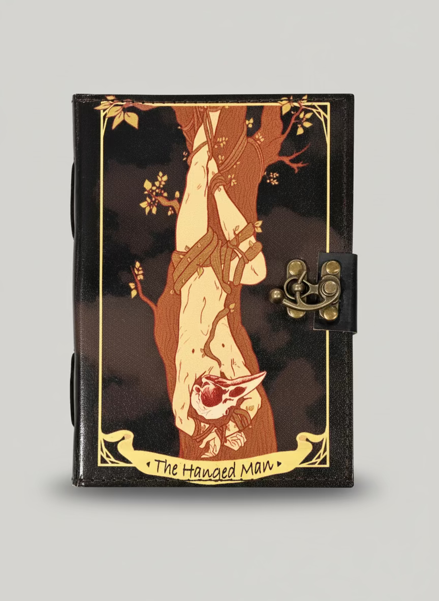 The Hanged Man Journal |  Leather Journal | Blank Vintage Notebook