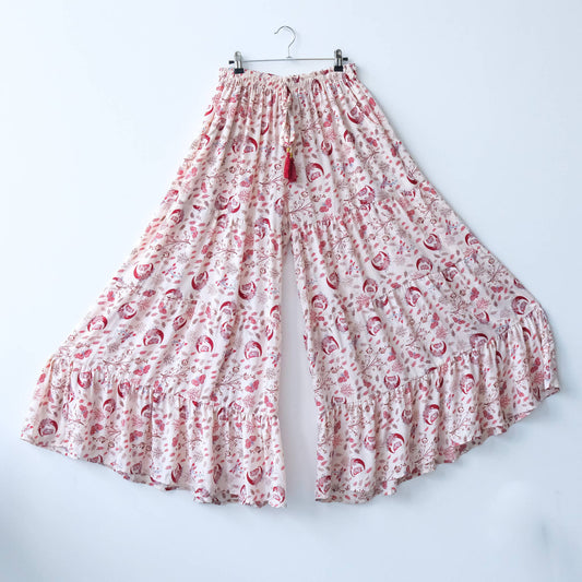 Flowy Celestial Wide Leg Boho Witchy  Pants