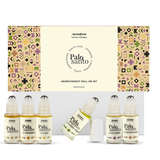 Palo Santo Roll On Gift Set | Aromatherapy Roll-On Set