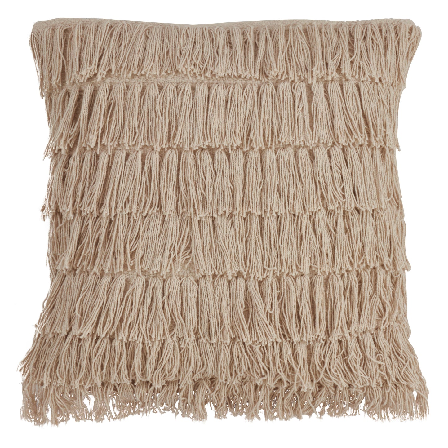 Woven Fringes Throw Pillow