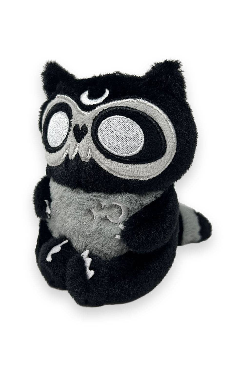 Moon Raccoon Plush Keychain