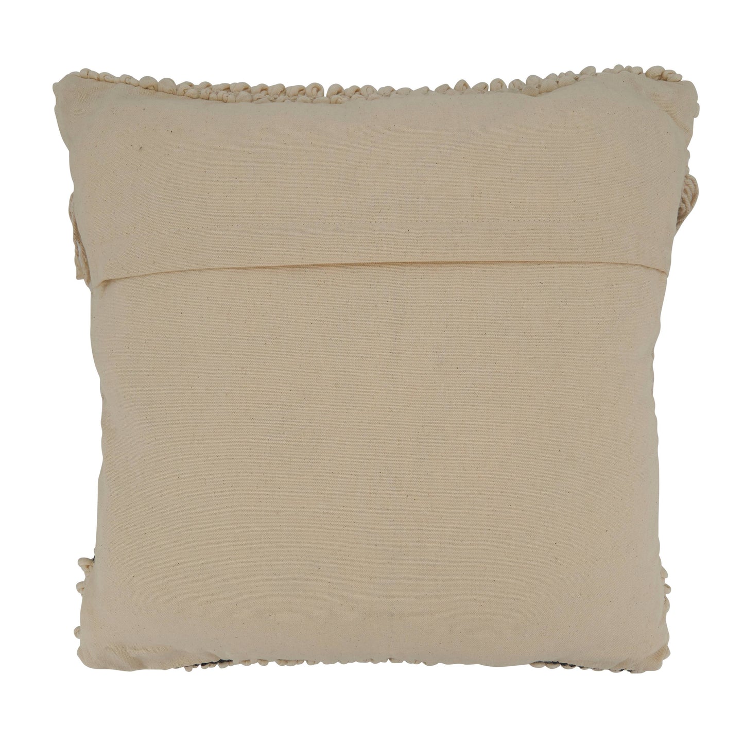 Woven Throw Pillow With Fringe Design