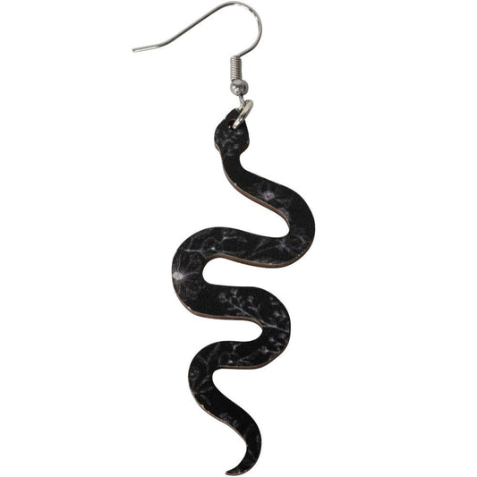 WOOD SNAKE EARRING