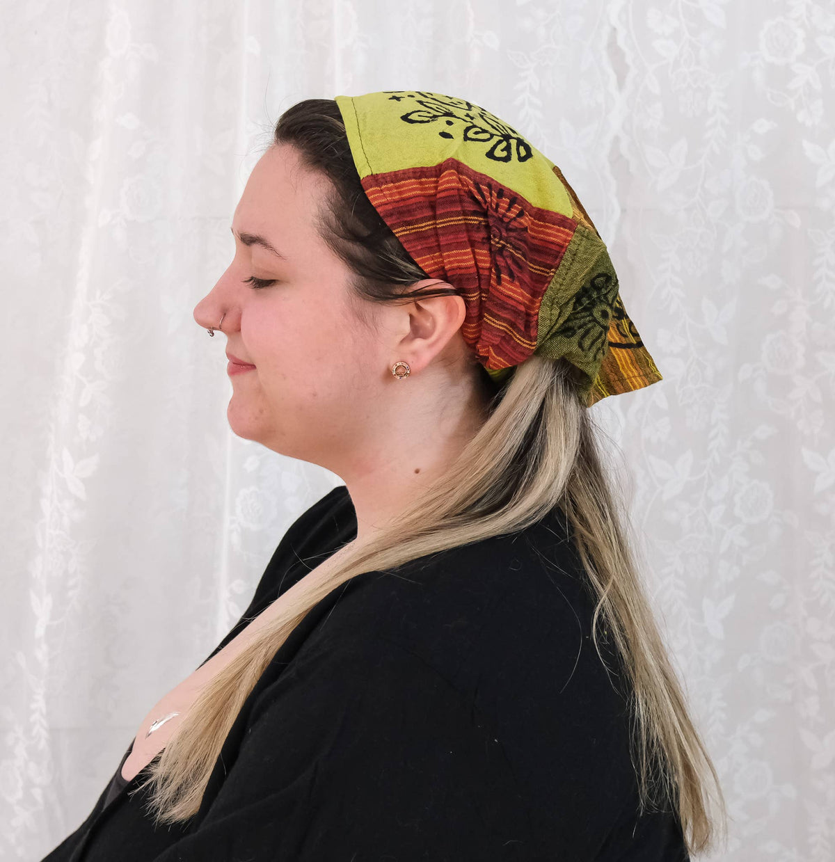 Cotton Patch Unisex Block Print Head Band