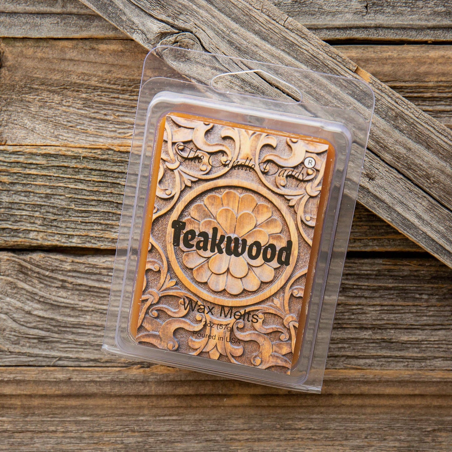 Teakwood - Rustic, Earthy, Sweet Scented Melt- Maximum Scent